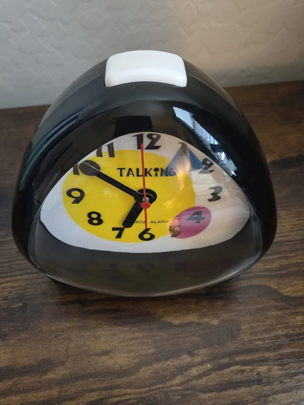 Vintage Ultmost Talking Alarm Clock Model UT6682 Black Memphis Style w/ Box